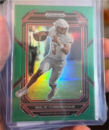 2023 Panini Prizm Draft Picks #112 Malik Cunningham Green Prizm Rookie Card — front