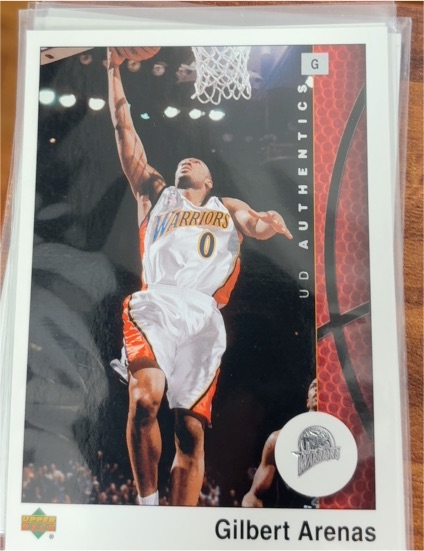 2002-03 Upper Deck Authentics #G Gilbert Arenas — front