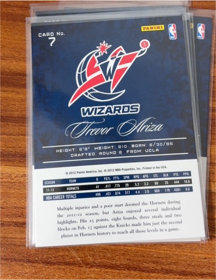 2012-13 Panini Prestige #7 Trevor Ariza — front
