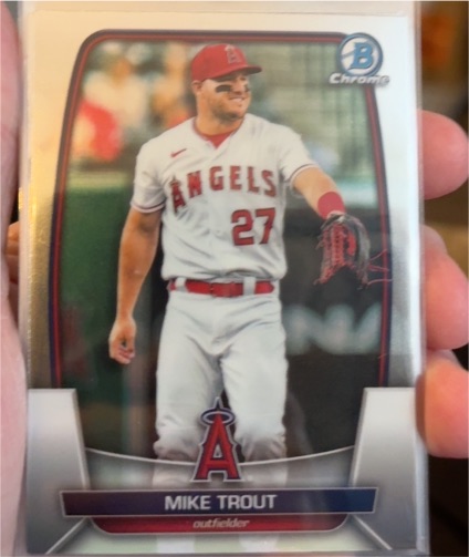 2023 Bowman Chrome #89 Mike Trout — front