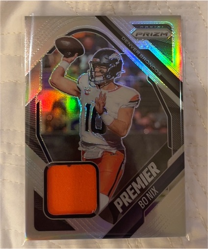 2025 Panini Prizm Premier Jerseys #PJY-BNX Bo Nix — front