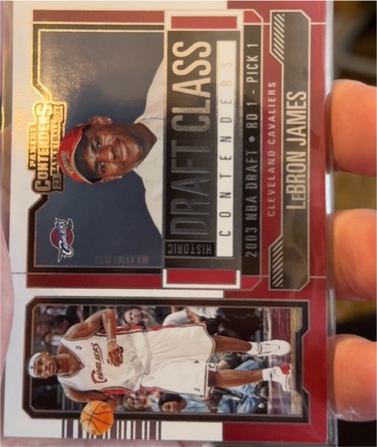 2023-24 Panini Contenders Historic Draft Class Contenders #4 LeBron James — front