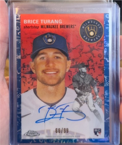 2023 Topps Chrome Platinum Anniversary #8 Brice Turang — front