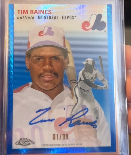 2023 Topps Chrome Platinum Anniversary #428 Tim Raines — front