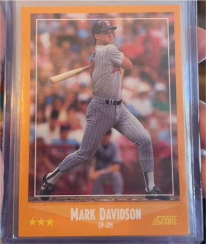 1988 Score #570 Mark Davidson — front