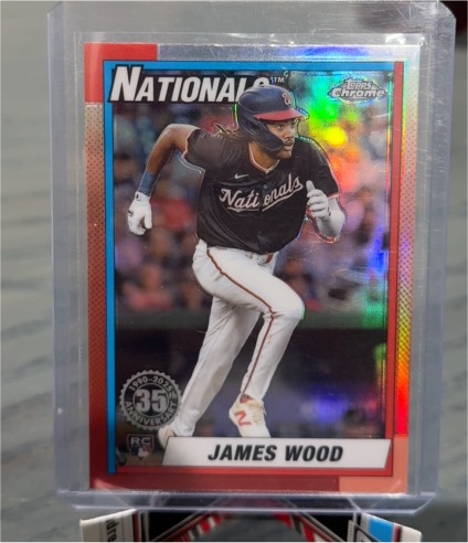 2025 Topps Chrome #90CB-15 James Wood — front
