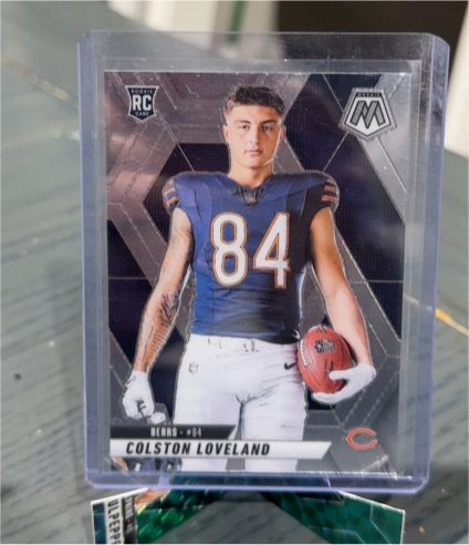 2025 Panini Mosaic #275 Colston Loveland Image Variation Rookie Card Chicago Bears — front