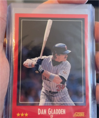 1988 Score #324 Dan Gladden — front