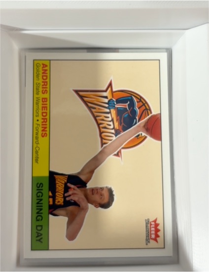 2004-05 Fleer Tradition Signing Day Andris Biedrins — front