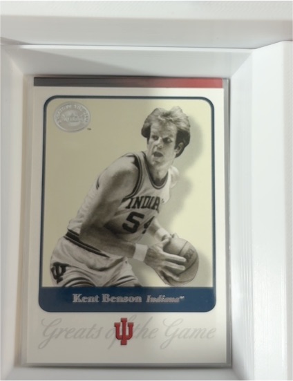 2001 Fleer Greats of the Game #46 Kent Benson — front