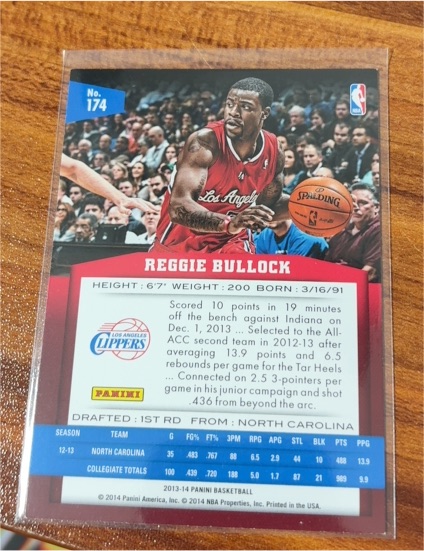 2013-14 Panini #174 Reggie Bullock — front
