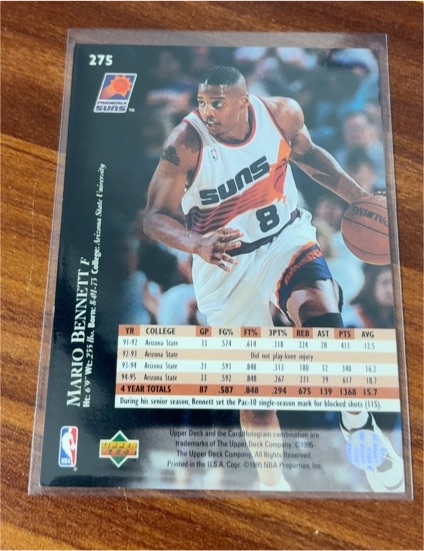 1995-96 Upper Deck #275 Mario Bennett — front