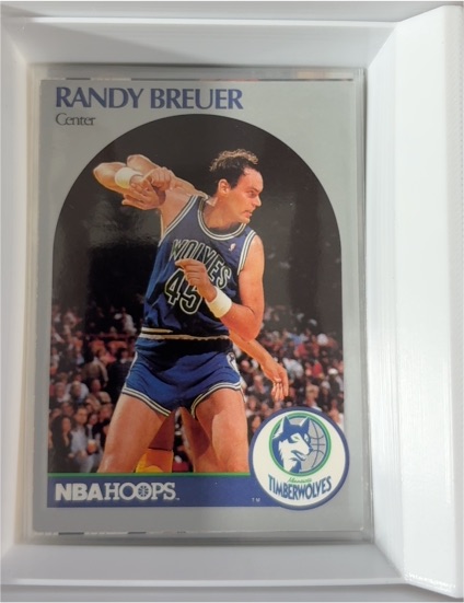 1990-91 NBA Hoops #184 Randy Breuer Minnesota Timberwolves — front
