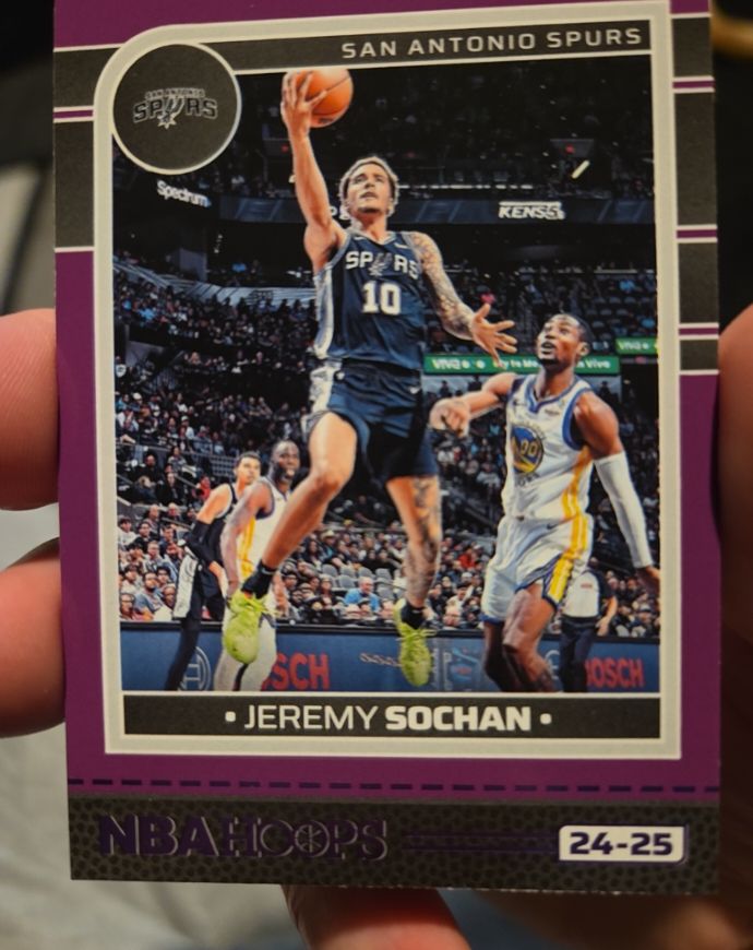2024-25 Panini NBA Hoops #167 Jeremy Sochan — front