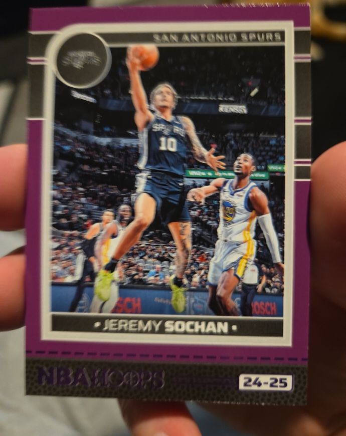 2024-25 Panini NBA Hoops #167 Jeremy Sochan — front
