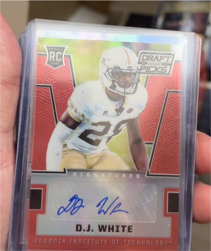 2016 Panini Prizm Draft Picks #283 D.J. White Rookie Card Autograph — front