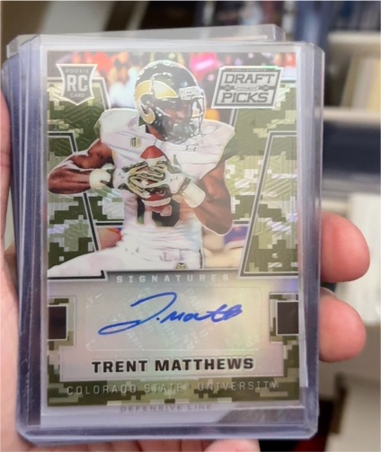 2016 Panini Prizm Draft Picks Camo #254 Trent Matthews — front
