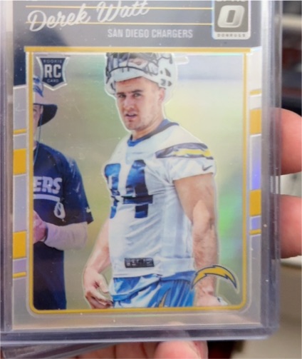 2016 Donruss Optic #114 Derek Watt Rookie Card — front