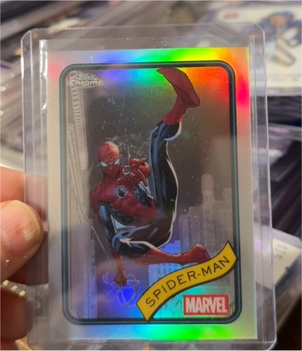 2025 Topps Chrome Marvel #101 Spider-Man — front