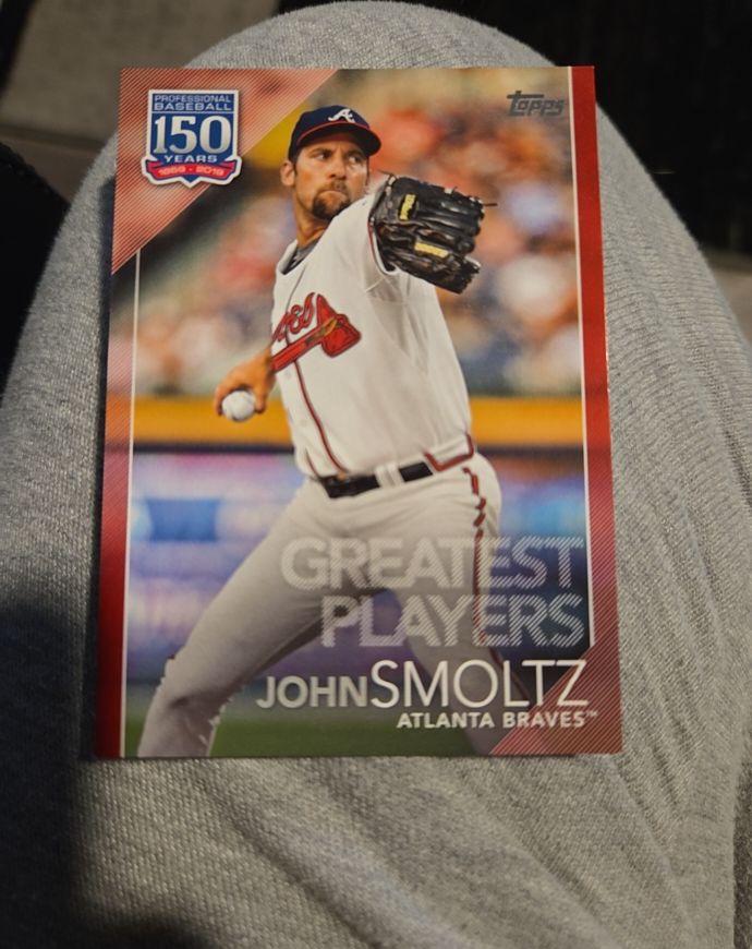 2019 Topps Series 2 Greatest Players #GP-15 John Smoltz — front