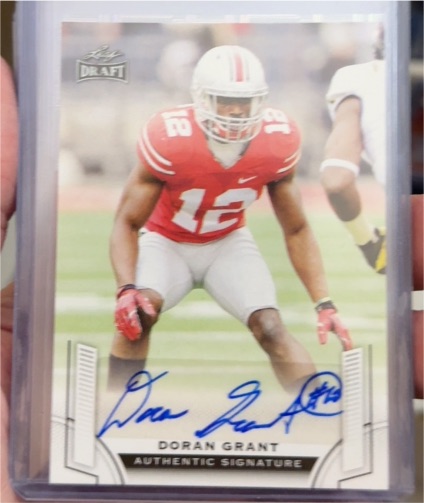 2015 Leaf Draft #BA-DG2 Doran Grant Autographs — front