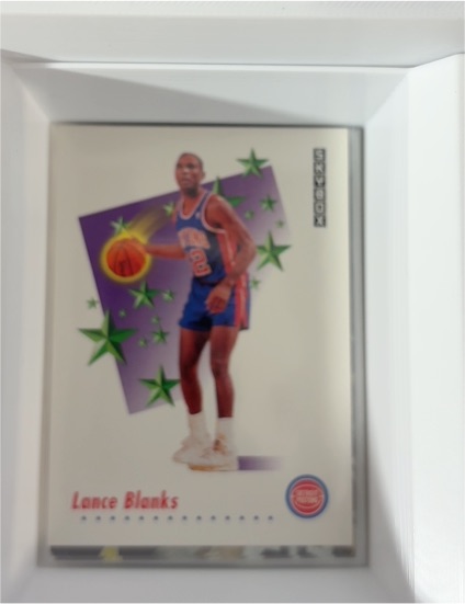 1991-92 SkyBox #493 Lance Blanks — front