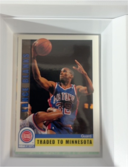 1992-93 NBA Hoops #380 Lance Blanks — front