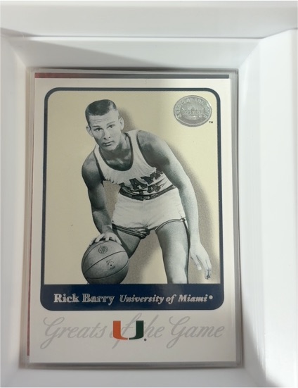 2001 Fleer Greats of the Game #67 Rick Barry — front