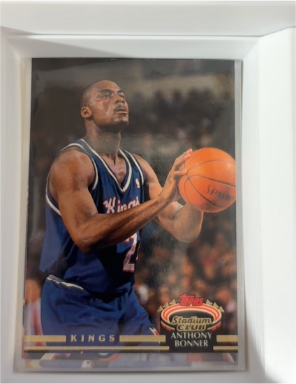 1992-93 Topps Stadium Club #40 Anthony Bonner Sacramento Kings — front