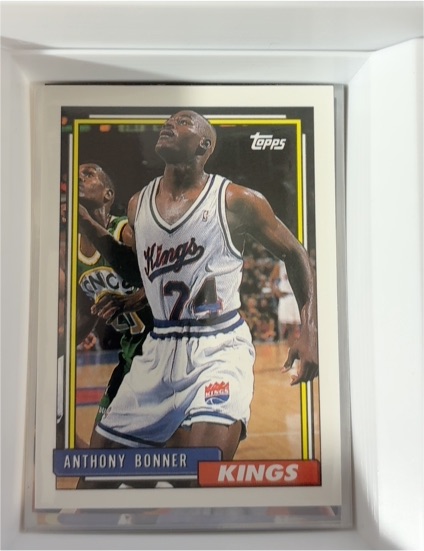 1992 Topps #75 Anthony Bonner Sacramento Kings — front