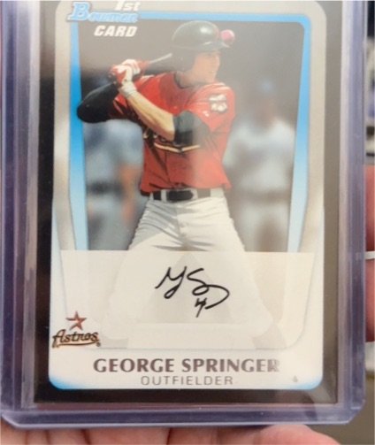 2011 Bowman Draft Picks & Prospects #BDPP81 George Springer — front