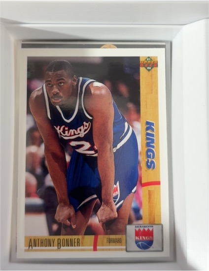 1991-92 Upper Deck #379 Anthony Bonner Sacramento Kings — front