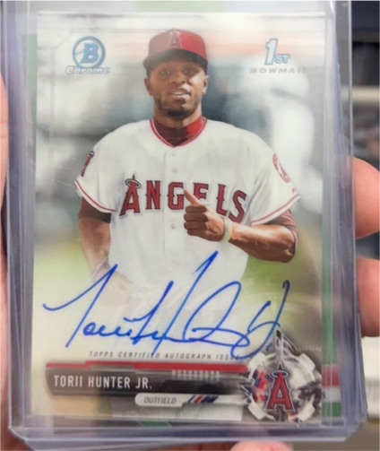 2017 Bowman Chrome #CPA-TH Torii Hunter Jr. — front