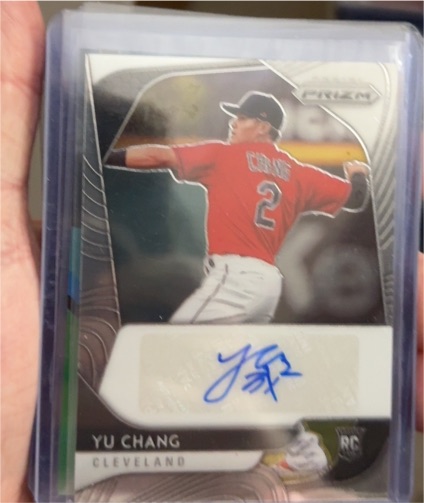 2020 Panini Prizm #RA-YC Yu Chang Rookie Autograph — front