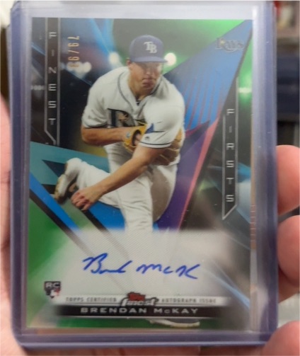 2020 Topps Finest Firsts #FFABM Brendan McKay — front