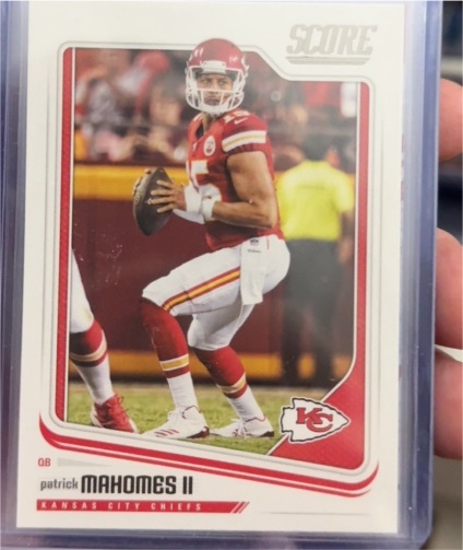2018 Panini Score #159 Patrick Mahomes II — front