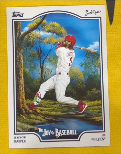 2025 Topps x Bob Ross The Joy of Baseball #16 Bryce Harper — front