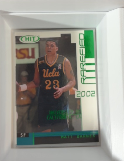 2002 Sage Hit Rarefied Emerald #R4 Matt Barnes — front