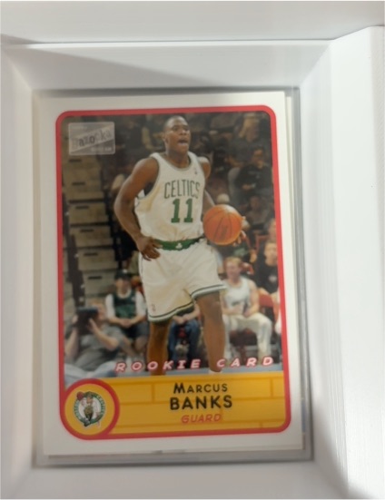 2003-04 Topps Bazooka #227B Marcus Banks — front