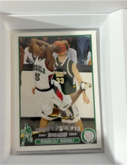 2003-04 Topps #233 Marcus Banks Rookie Boston Celtics — front