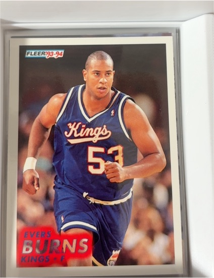 1993-94 Fleer #370 Evers Burns — front