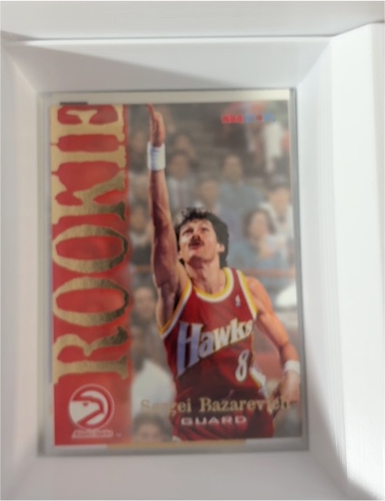 1994-95 Hoops #301 Sergei Bazarevich Rookie — front