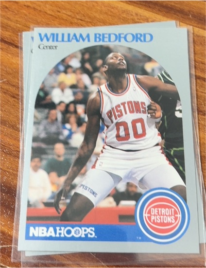 1990-91 NBA Hoops #102 William Bedford — front