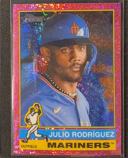 2025 Topps Heritage Chrome #369 Julio Rodriguez — front