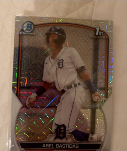 2023 Bowman Chrome #BCP-113 Abel Bastidas — front