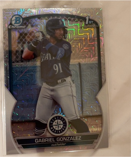 2023 Bowman Chrome #BCP-133 Gabriel Gonzalez — front