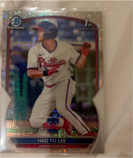 2023 Bowman Chrome #BCP-52 Hao Yu Lee — front