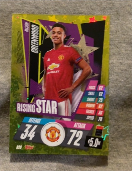 2020-21 Topps Match Attax #RS9 Mason Greenwood — front