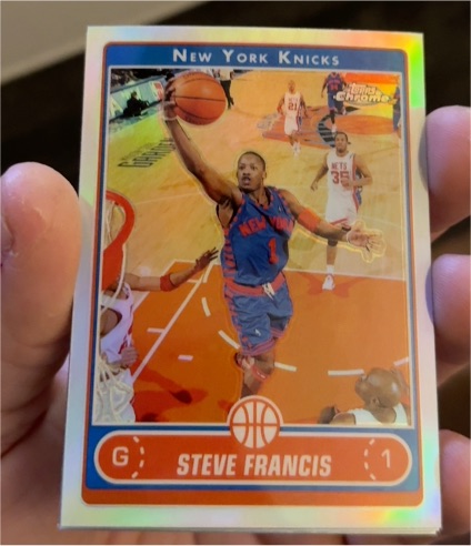 2006-07 Topps Chrome #104 Steve Francis — front