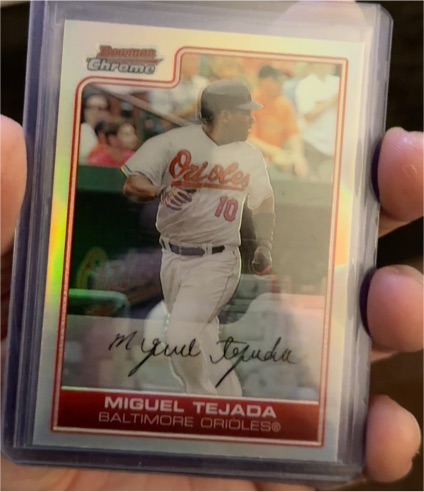 2006 Bowman Chrome #150 Miguel Tejada — front